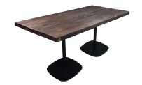 Tisch style 160x80 schwarz/massivholz