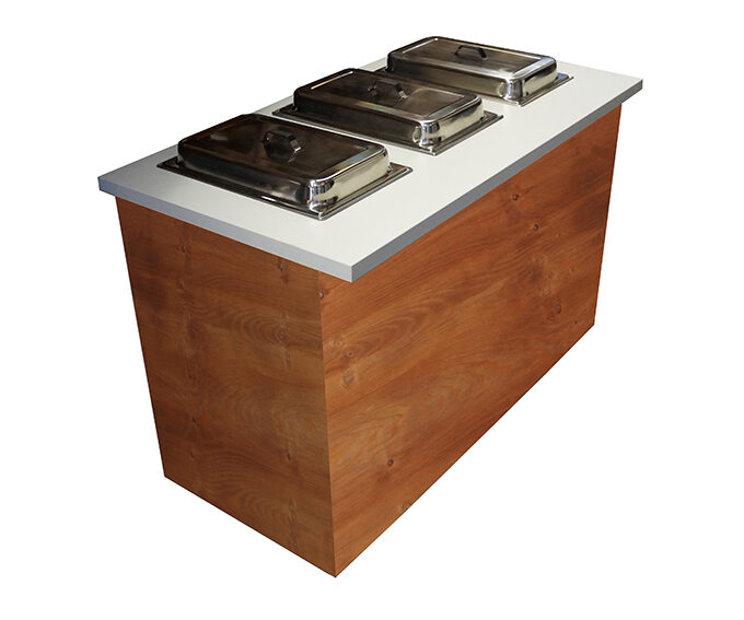Buffet ASPEN 150 Chafing 3 Einsätze rustikal