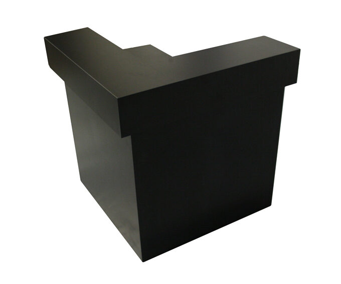 Bar ASPEN Ecke 110x110 schwarz