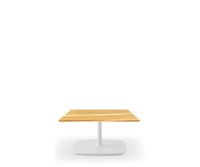 Loungetisch STYLE 60x60 weiß/Eiche
