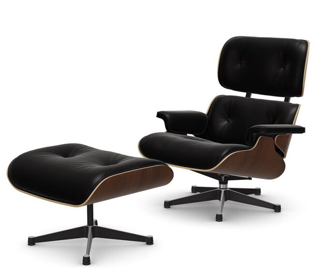 Sessel EAMES LOUNGE CHAIR Nussbaum schwarz