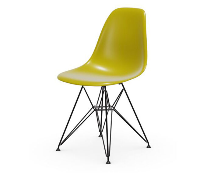 Designstuhl EAMES Plastic Side Chair DSR senf