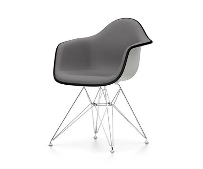 Designstuhl EAMES Plastic Armchair DAR grey