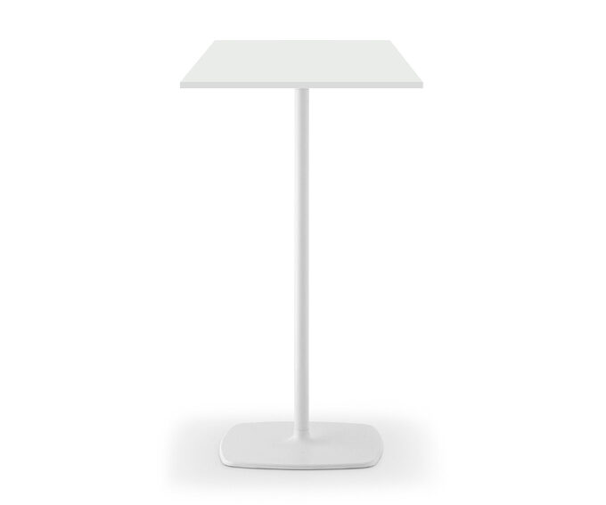 Stehtisch STYLE 60x60 weiß/weiß HPL