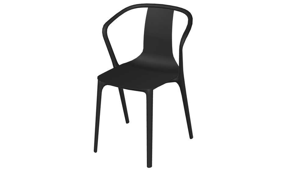 Designstuhl VITRA BELLEVILLE schwarz