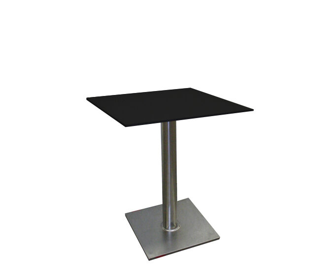 Tisch ATLANTA 60x60 schwarz HPL
