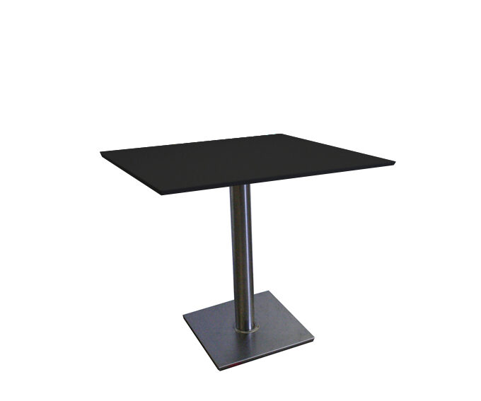 Tisch ATLANTA 80x80 schwarz HPL