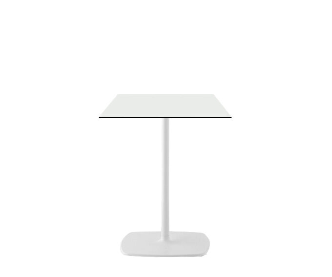 Tisch STYLE 60x60 weiß/weiß HPL