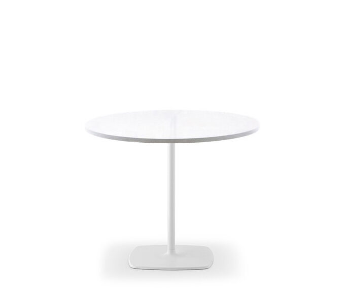 Table STYLE round 90 white/white