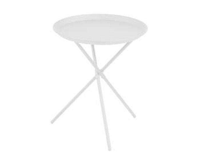 Loungetisch CROSS rund 40 weiß