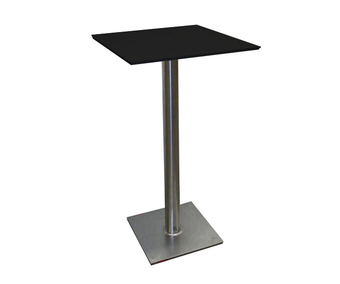 Stehtisch ATLANTA 60x60 schwarz HPL