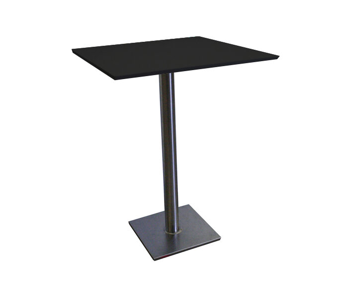 Stehtisch ATLANTA 80x80 schwarz HPL
