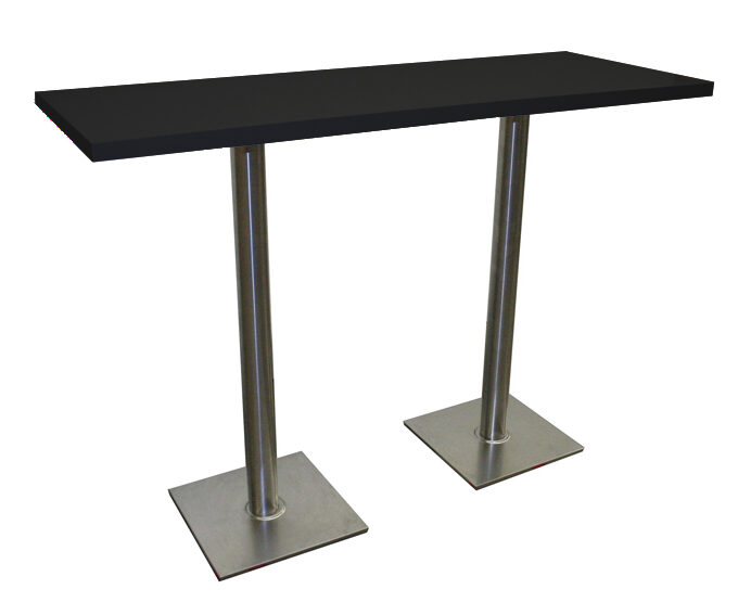 Stehtisch ATLANTA 160x60 schwarz
