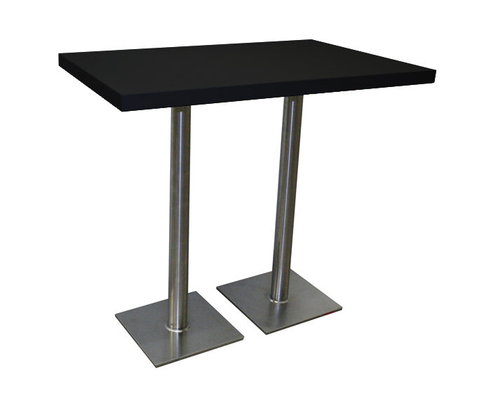 Stehtisch ATLANTA 120x80 schwarz