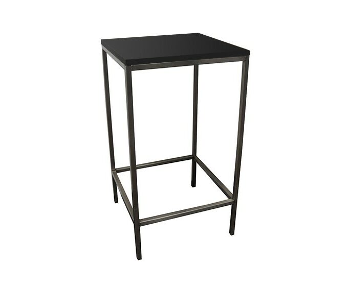 Stehtisch CHICAGO 60x60 schwarz