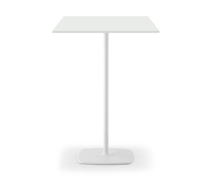 Stehtisch STYLE 80x80 weiß/weiß HPL