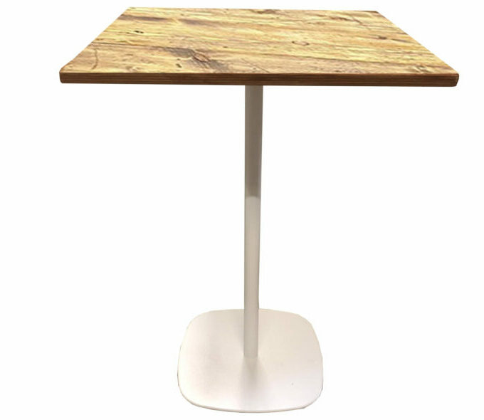 Cocktail Table STYLE 80x80 White/Reclaimed Wood