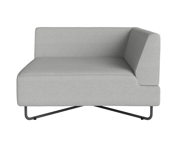 Loungeeckelement KOPENHAGEN Light Grey Outdoor