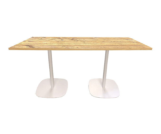 Tisch STYLE 180x80 weiß/Bauholz