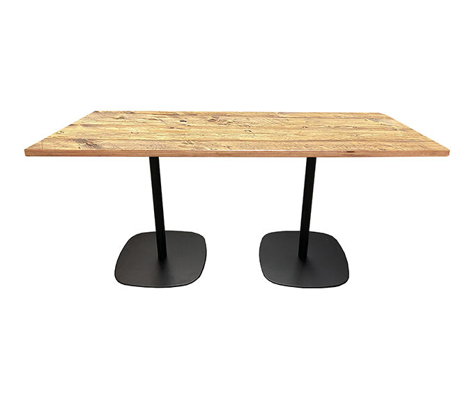 Tisch STYLE 180x80 schwarz/Bauholz