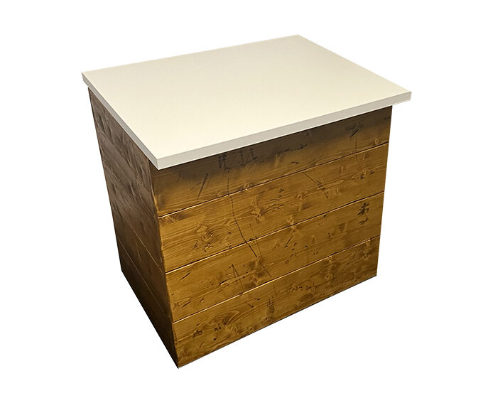 Buffet ASPEN 100 Bauholz/weiß