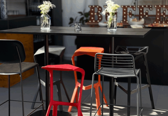 Bar Stool and Cocktail Table Showroom Week fusion rent